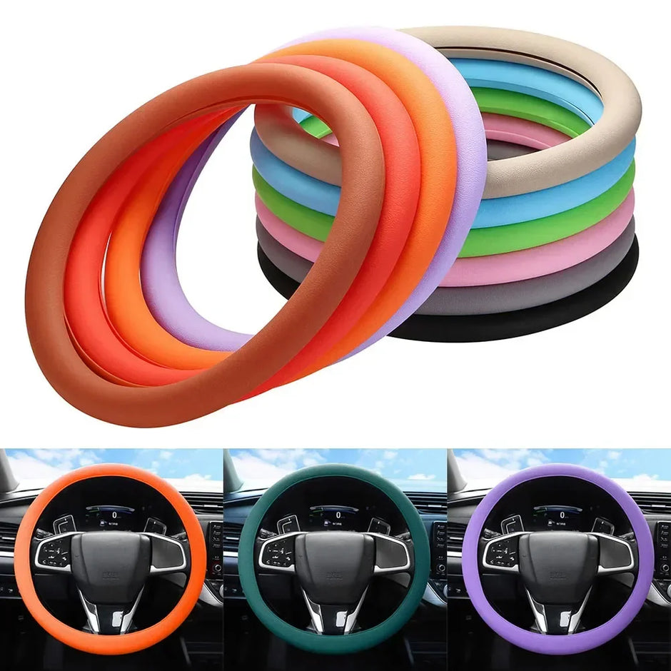 1+1 CADOU – Husă de volan din silicon cu aderență sporită, silicon rezistent