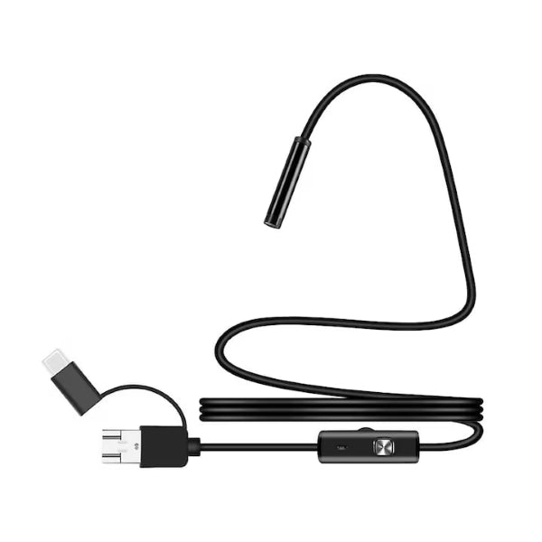 Cameră endoscopică ENDUCAM cu LED, 5m, compatibil Android și PC