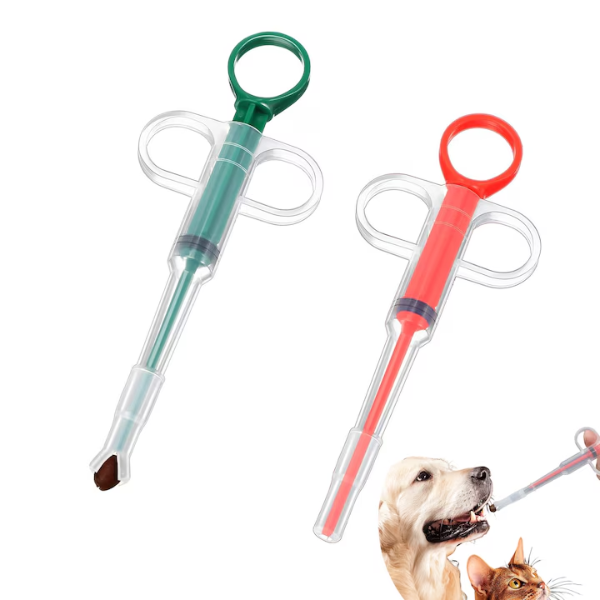 1+1 CADOU - Dispozitiv de Administrat Medicamente pentru Animale – Seringă pentru Pisici și Câini