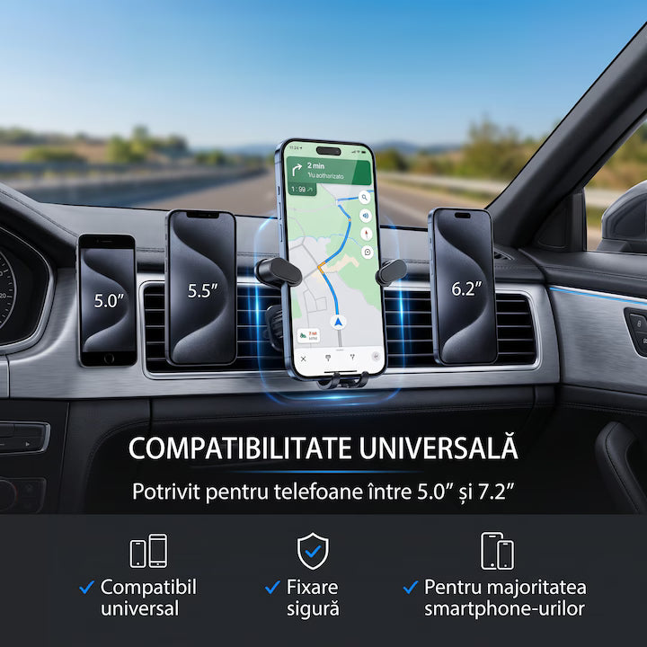 Oferta 1+1 ! Suport Auto pentru Telefon, Reglabil 360°