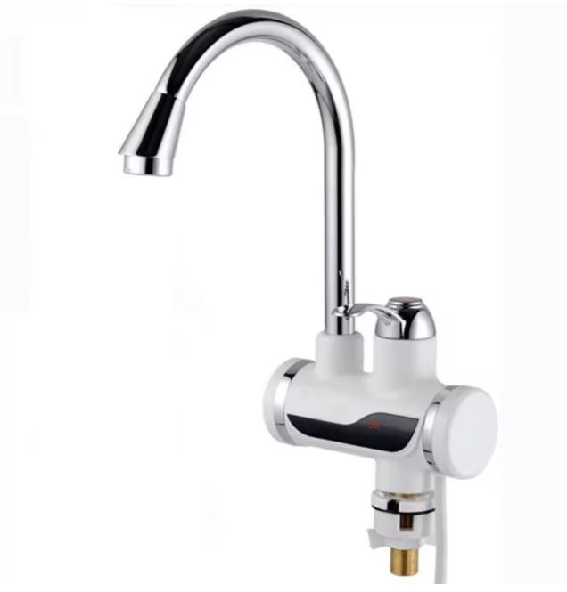 Robinet instant pentru apă caldă, 3000 W, cu afișaj LCD pentru control rapid al temperaturii