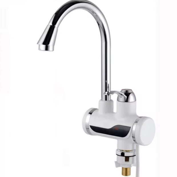 Robinet instant pentru apă caldă, 3000 W, cu afișaj LCD pentru control rapid al temperaturii